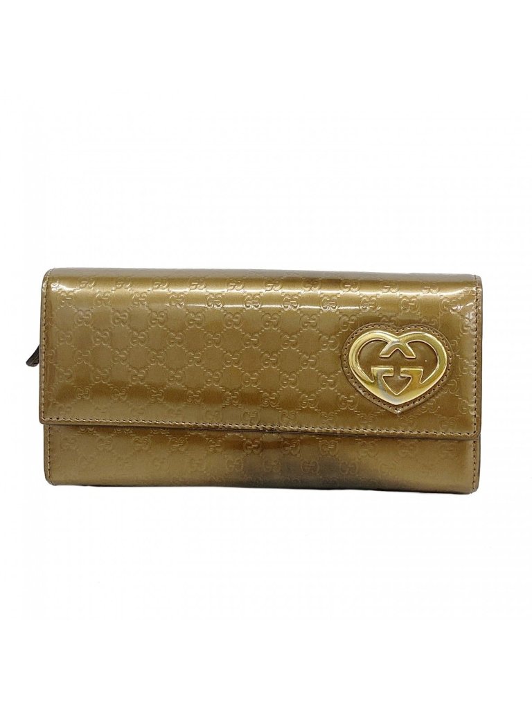 Gucci Wallet Micro Guccissima Enamel Blanc Gold